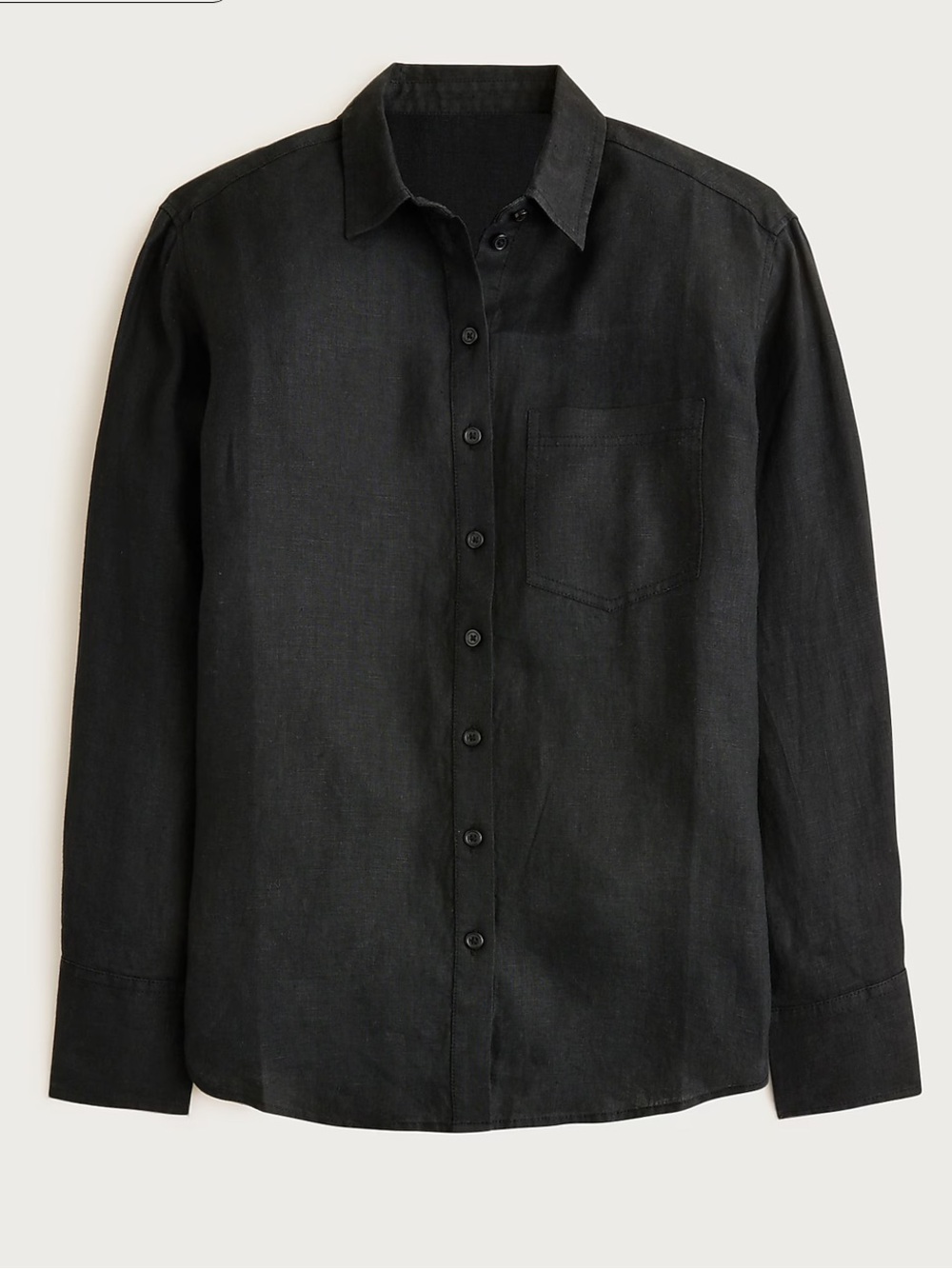 J. Crew Garçon classic black linen shirt in Baird McNutt Irish linen size 10 - Picture 4 of 9